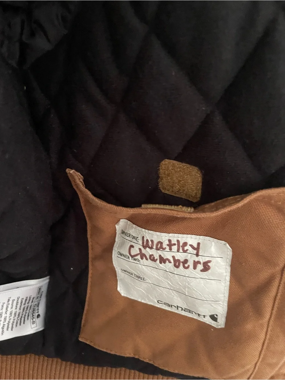 Carhartt Boys Insulated Hooded Canvas Jacket Full Zip Size XS 8 Brown
